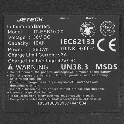 Batería 36V 10A/h para Urbanglide 100S/350CT/350MAX