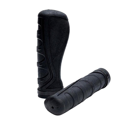 Puños de silicona ergonómicos con bloqueo negros - 2 uds