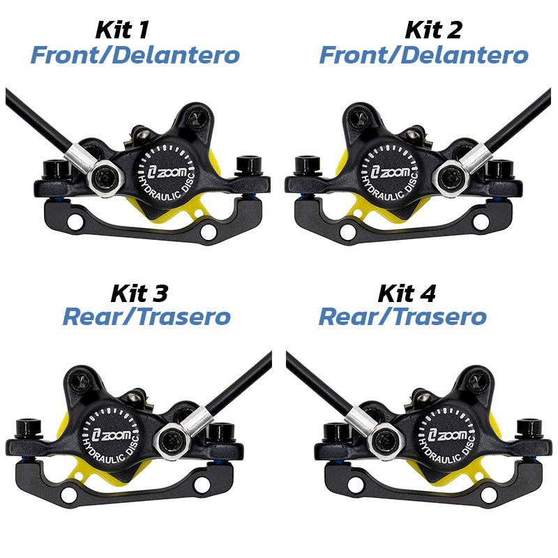 Kit 1 freno hidráulico negro CR-3 Delantero [Zoom]