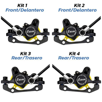 Kit 4 freno hidráulico negro CR-3 Trasero [Zoom]