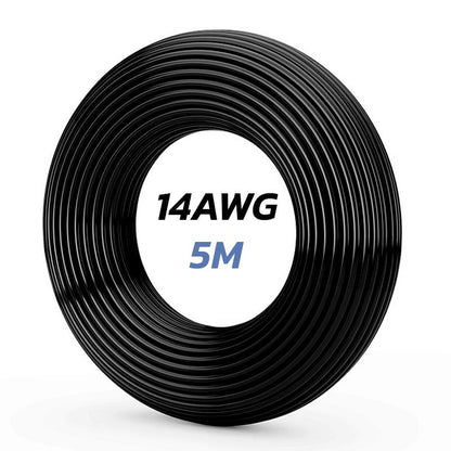 Cable negro 14 AWG - 5M