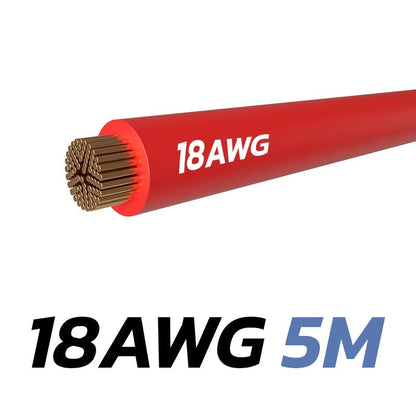 Cable rojo 18 AWG - 5M