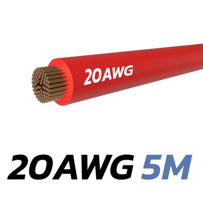 Cable rojo 20 AWG - 5M
