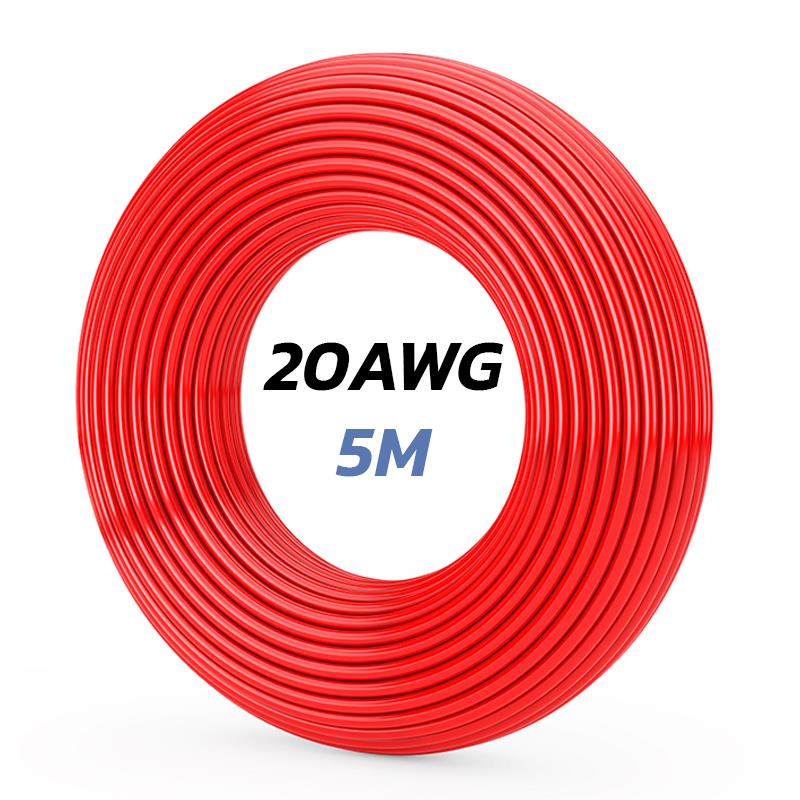 Cable rojo 20 AWG - 5M