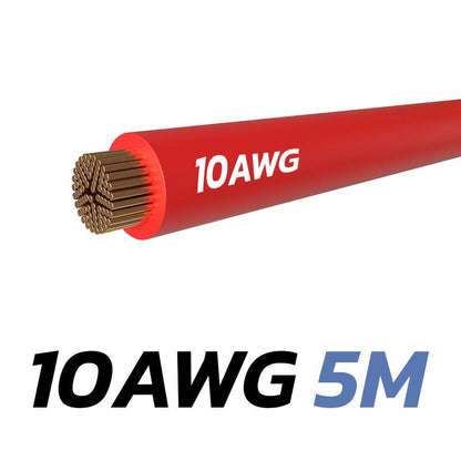 Cable rojo 10 AWG - 5M