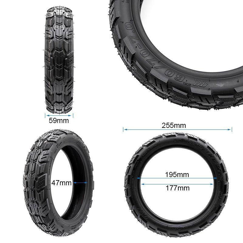 Neumático tubeless mixto 60/70-7 [Ewheel]