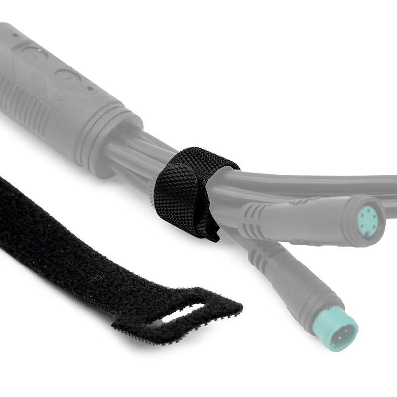 Tira de velcro sujetacables negra - 10 x 110mm