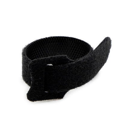 Tira de velcro sujetacables negra - 10 x 110mm