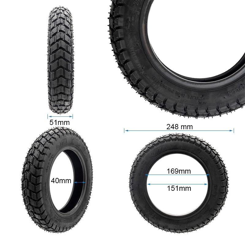 Neumático tubeless offroad 10x2-6 [Ewheel]