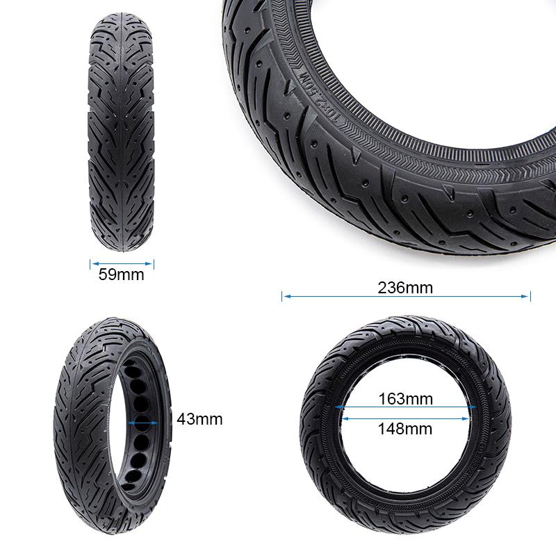 Rueda maciza 10x2,5-6,5/B43 (60/70-6,5) - Compatible con Ninebot G30