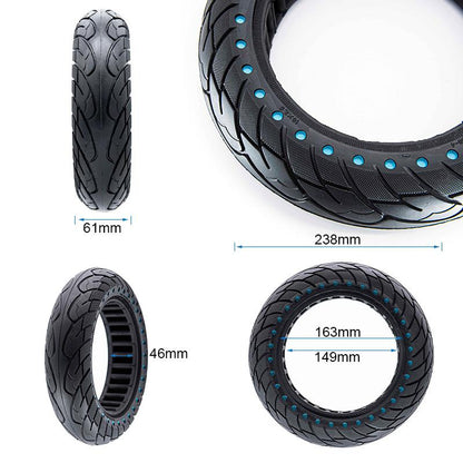 Rueda maciza ultraligera 10x2,5-6,1/B44 - puntos azules [Nedong]