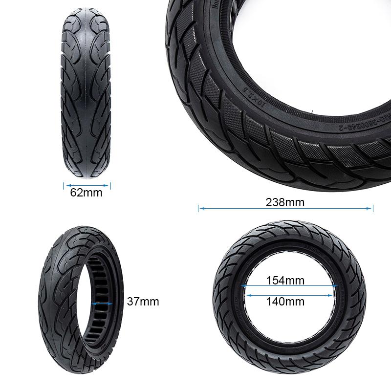 Rueda maciza ultraligera 10x2,5-6,1/B34 - línea negra [Ewheel]