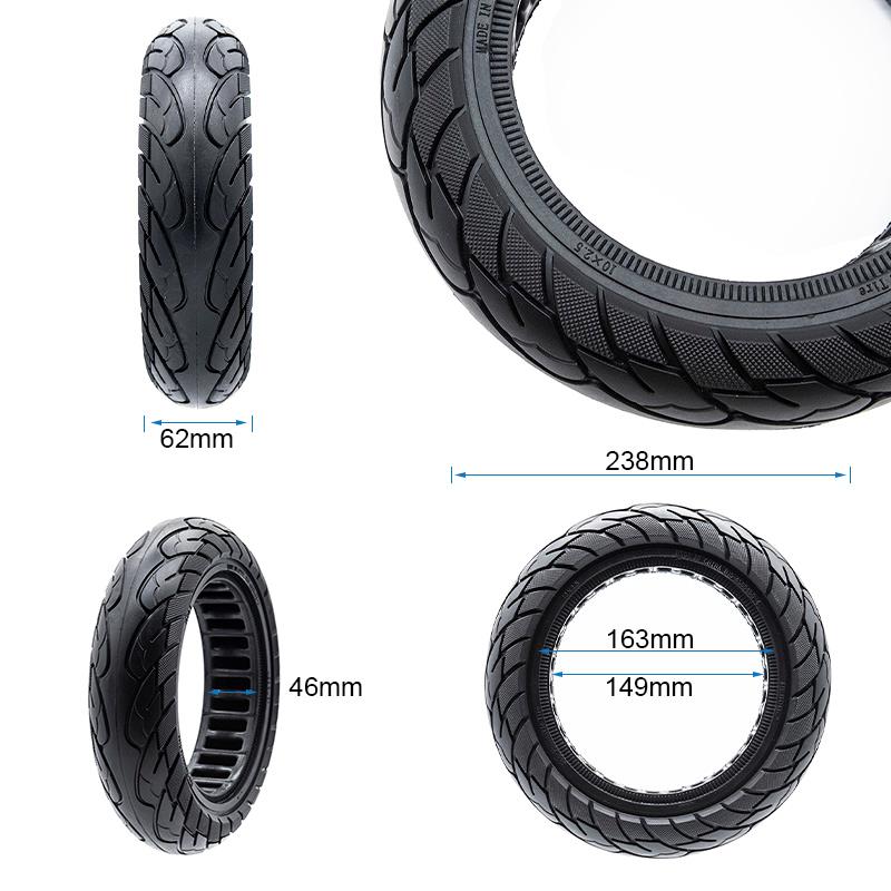 Rueda maciza ultraligera 10x2,5-6,5/B44 - línea negra [Ewheel]