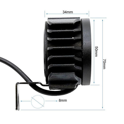 Faro led con claxon FC1 12-72v