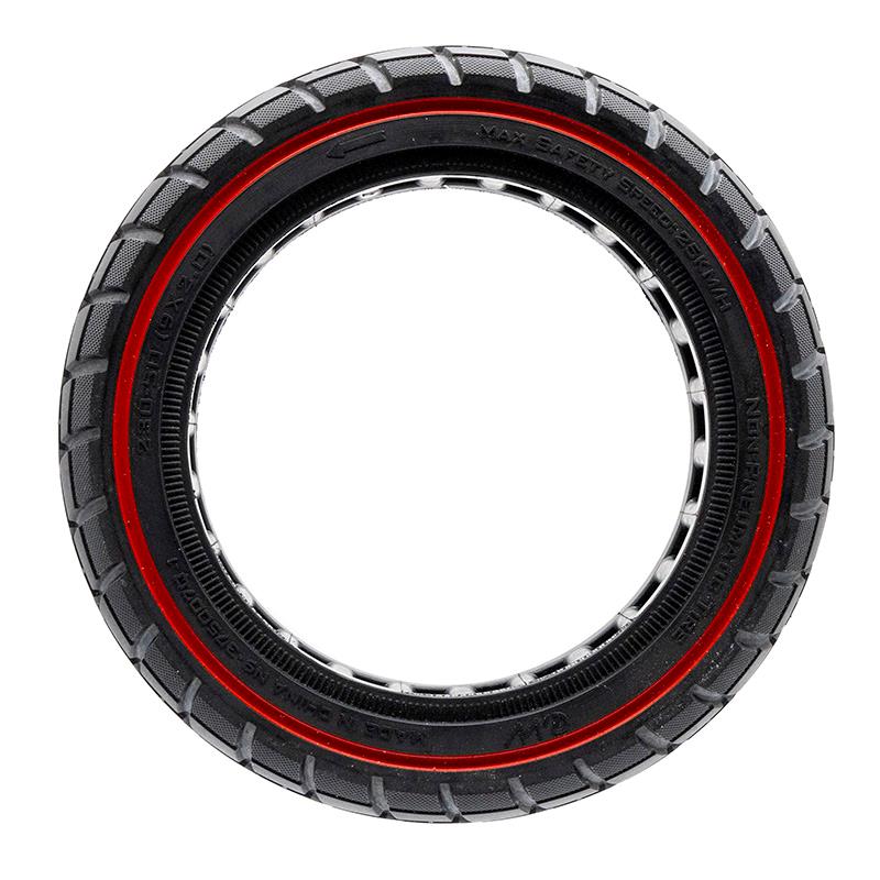 Rueda maciza ultraligera offroad 230x50 - linea roja [Ewheel]