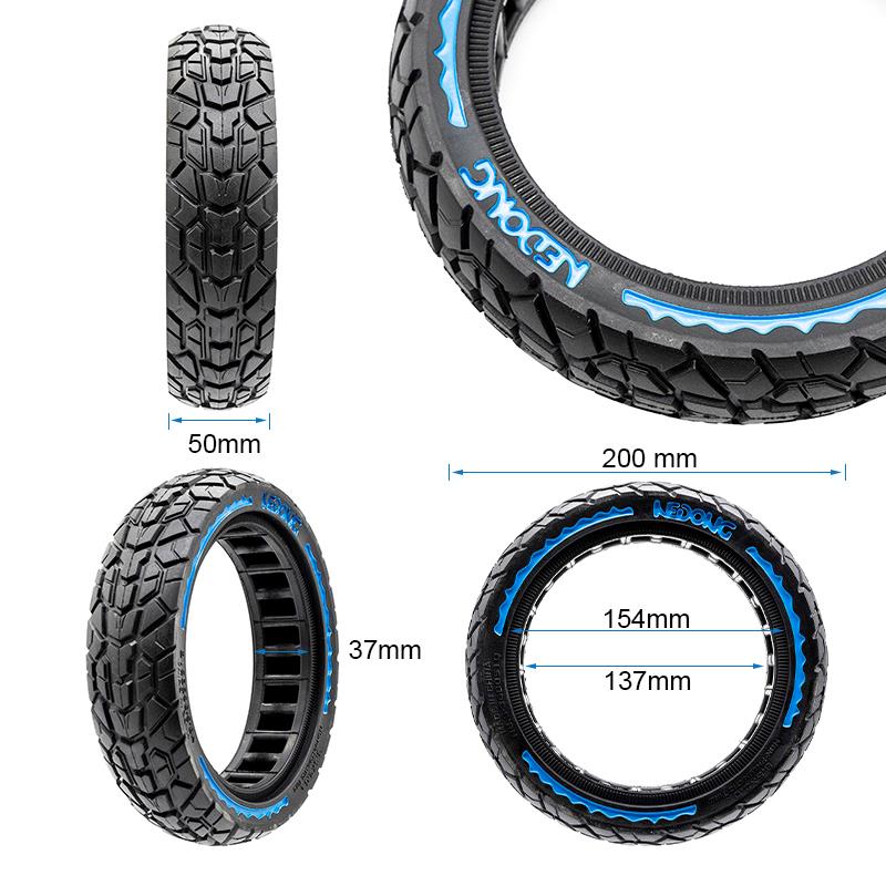 Rueda maciza ultraligera offroad 8,5x2 - azul [Nedong]