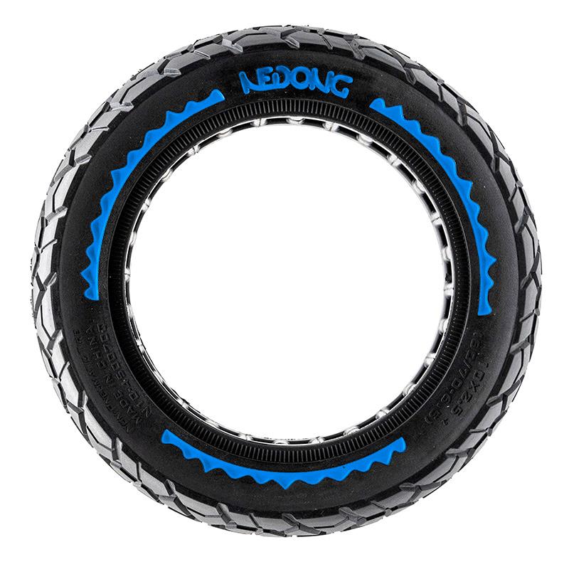 Rueda maciza ultraligera offroad 10x2,5-6,5/B44 - azul [Nedong]