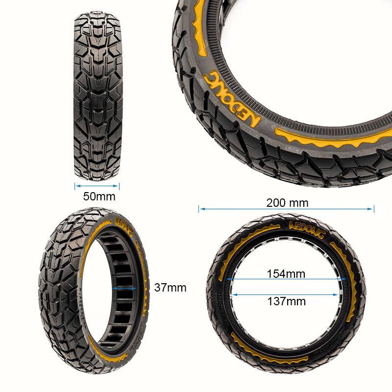 Rueda maciza ultraligera offroad 8,5x2-6,1/B34 - amarillo [Nedong]