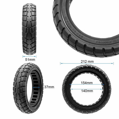 Rueda maciza ultraligera offroad 230x50 / 9x2-6,1/B34 - linea negra [Ewheel]