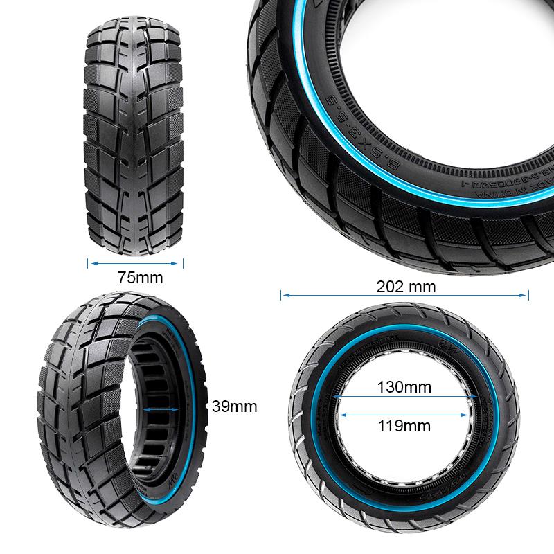 Rueda maciza ultraligera offroad 8,5x3-5,5/B40 - linea azul [Ewheel]