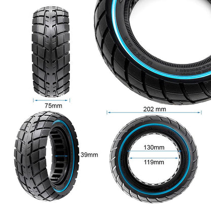 Rueda maciza ultraligera offroad 8,5x3-5,5/B40 - linea azul [Ewheel]