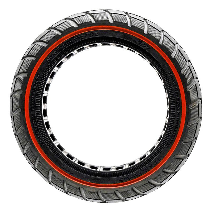 Rueda maciza ultraligera offroad 10x2,75-6,5/B55 - linea roja [Ewheel]