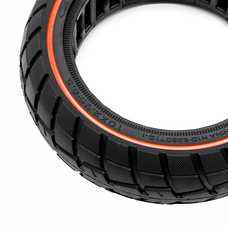 Rueda maciza ultraligera offroad 10x2,75-6,5/B55 - linea roja [Ewheel]