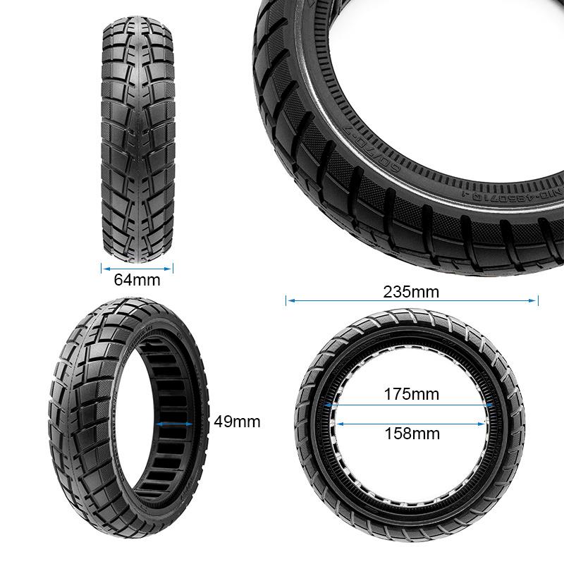 Rueda maciza ultraligera offroad 60/70-7/B50 - linea negra [Ewheel]