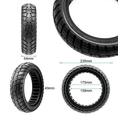 Rueda maciza ultraligera offroad 60/70-7/B50 - linea negra [Ewheel]