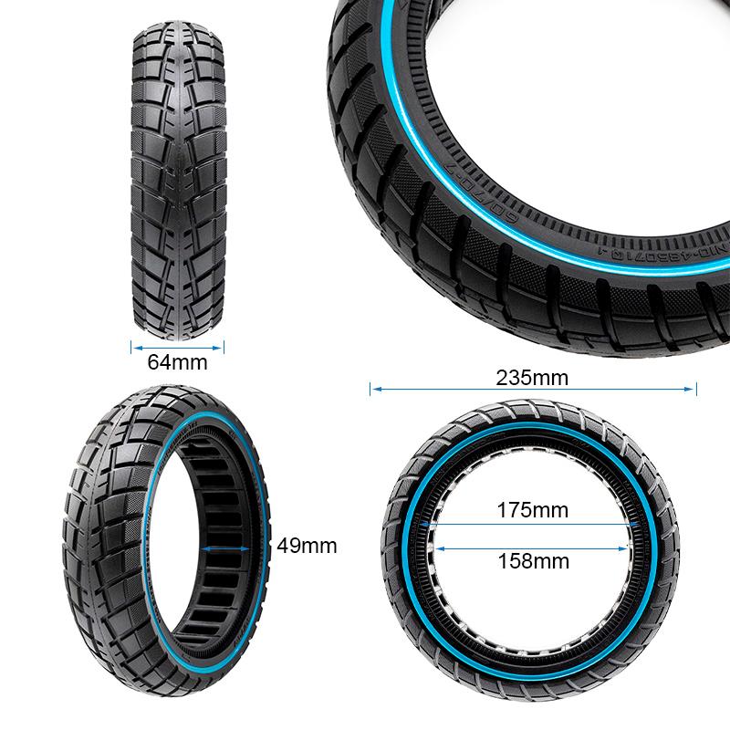 Rueda maciza ultraligera offroad 60/70-7/B50 - linea azul [Ewheel]