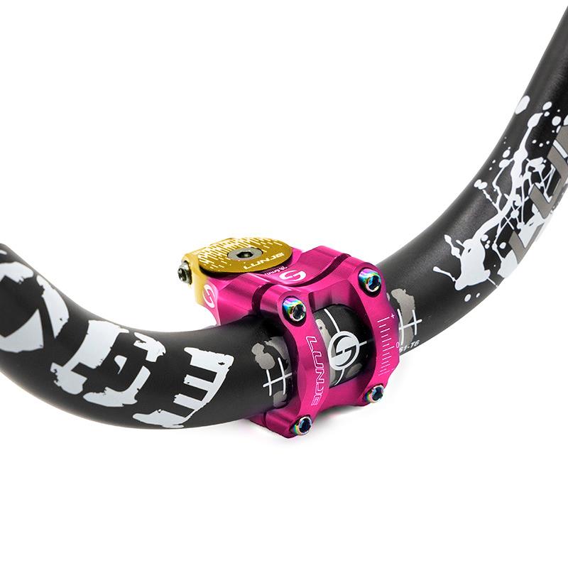 Potencia para manillares de 31,8mm EWPM-003 rosa-amarillo