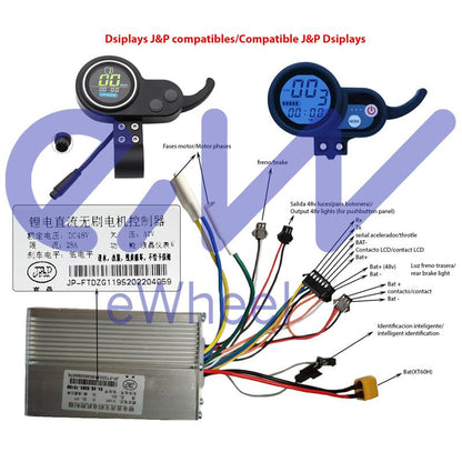 Controladora 48V 28A 1200W LCD JP [J&P]