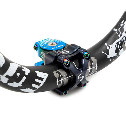 Potencia para manillares de 31,8mm EWPM-002 negro-azul