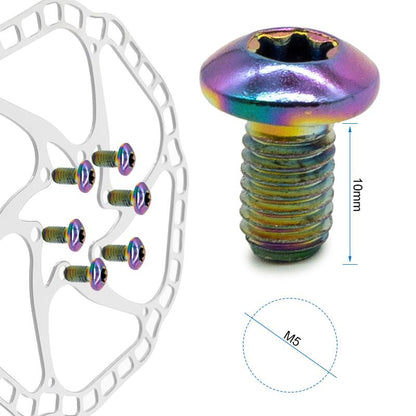 Tornillo multicolor M5x10 para discos de freno - 12 uds