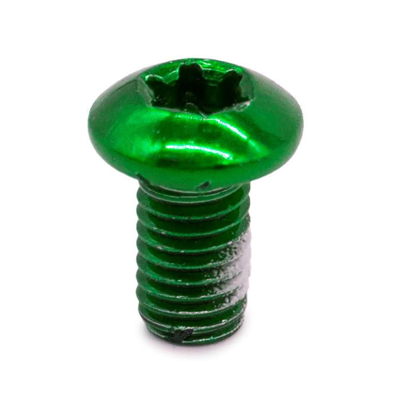 Tornillo verde M5x10 para discos de freno - 12 uds