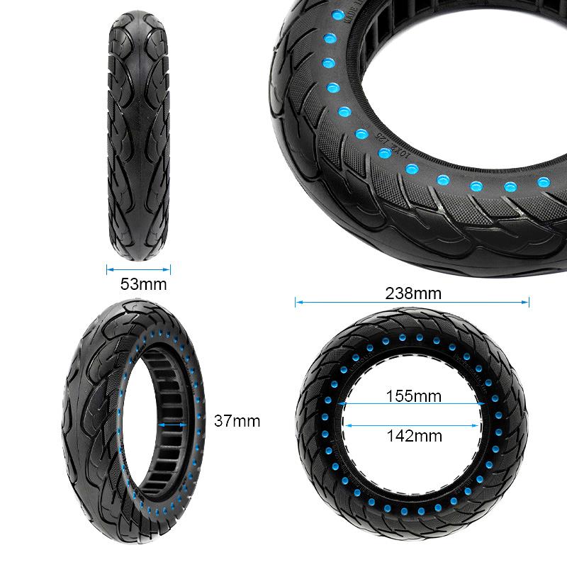 Rueda maciza ultraligera 10x2,125-6,1/B34 - puntos azules [Nedong]