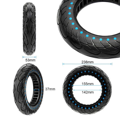 Rueda maciza ultraligera 10x2,125-6,1/B34 - puntos azules [Nedong]