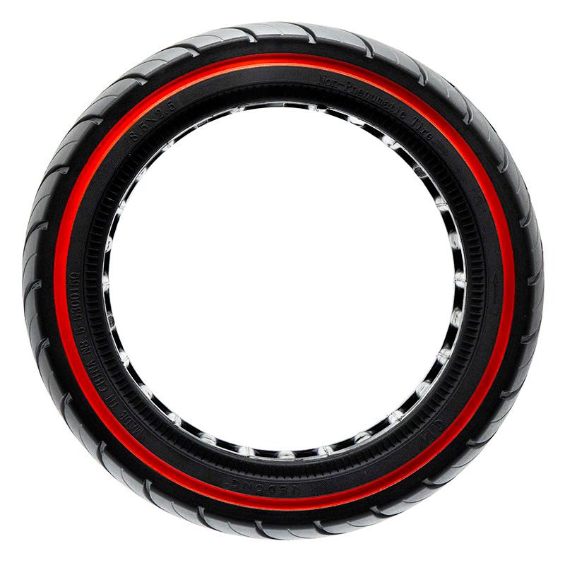 Rueda maciza ultraligera 8,5x2,5-6,1/B58 - línea roja (válido para Dualtron Mini) [Ewheel]