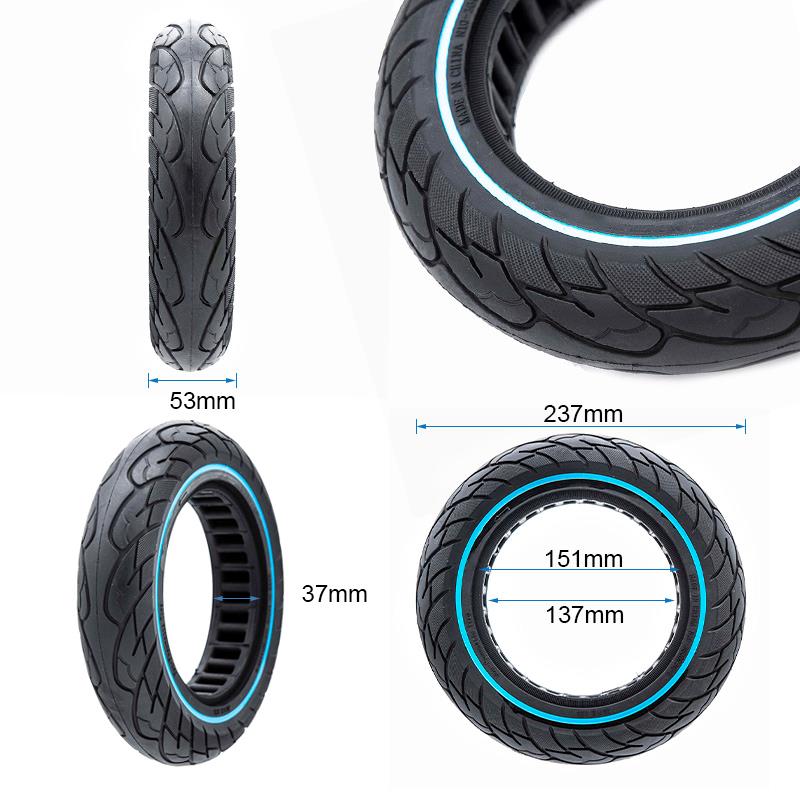Rueda maciza ultraligera 10x2,125-6,1/B34 - línea azul [Nedong]