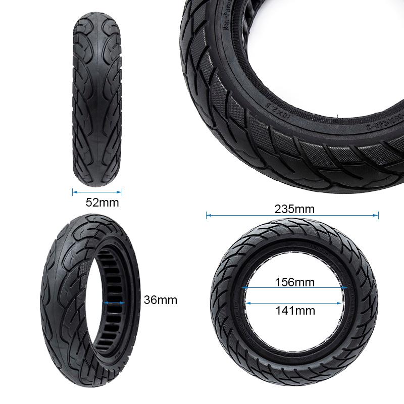 Rueda maciza ultraligera 10x2,125-6,1/B34 - línea negra [Ewheel]