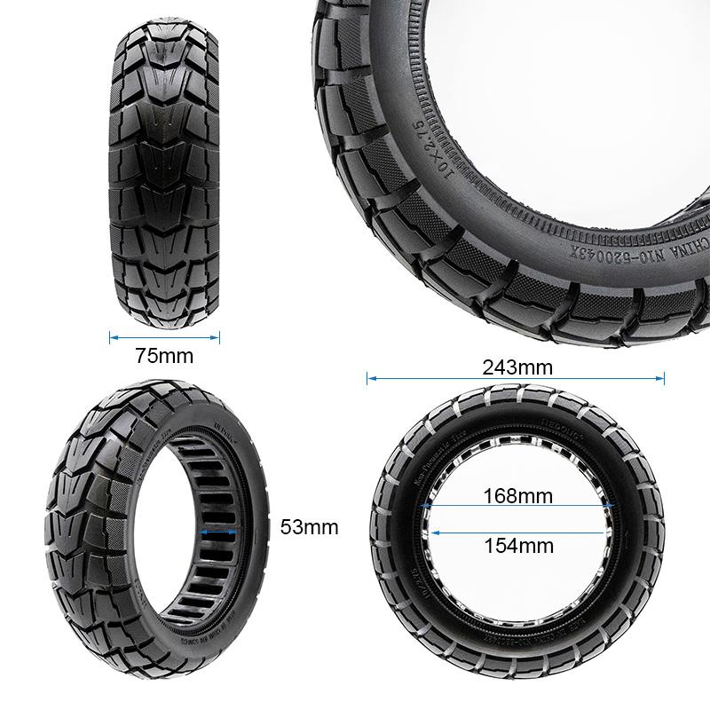 Rueda maciza 10x2,75-6,5/B54 offroad [Nedong]