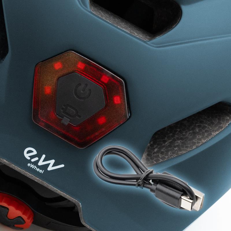 Casco con luz CP02 azul talla única