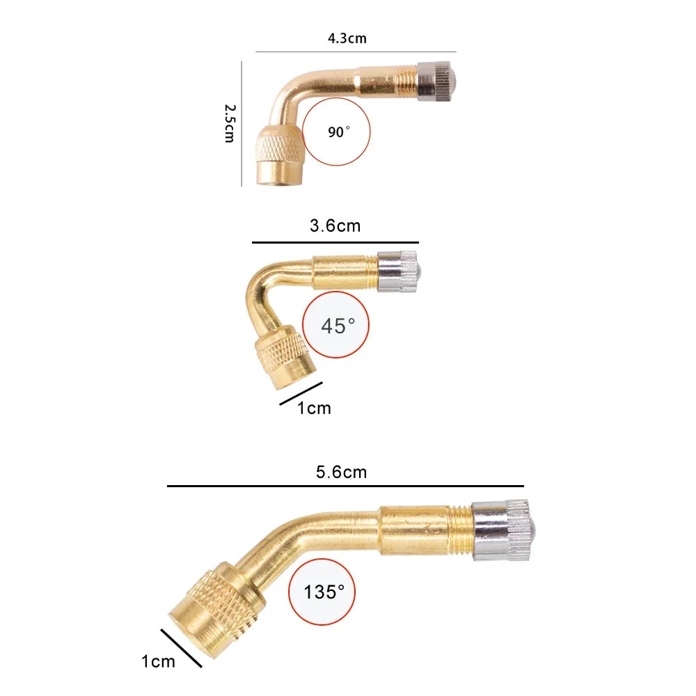 Válvula tubeless 90º