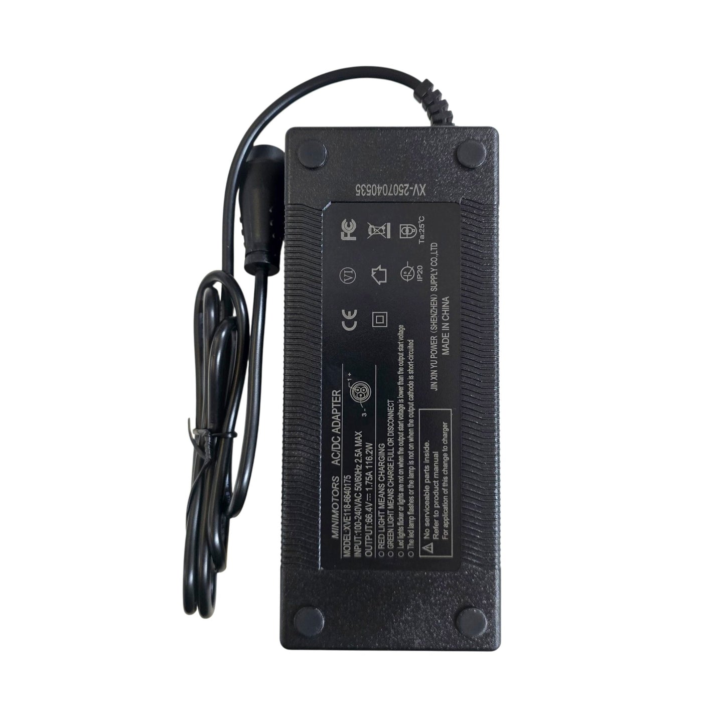 Cargador Premium 60v (Salida 66.4v) 2A conector LP16 para Dualtron / Rovoron