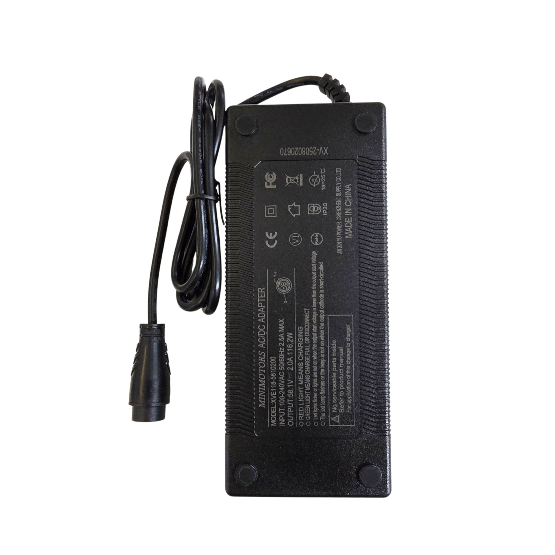 Cargador Premium 52V (Salida 58.1V) 2A conector LP16 para Dualtron Mini