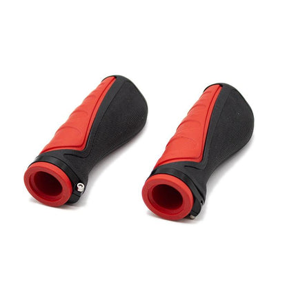 Puños de silicona ergonómicos con bloqueo rojos - 2 uds