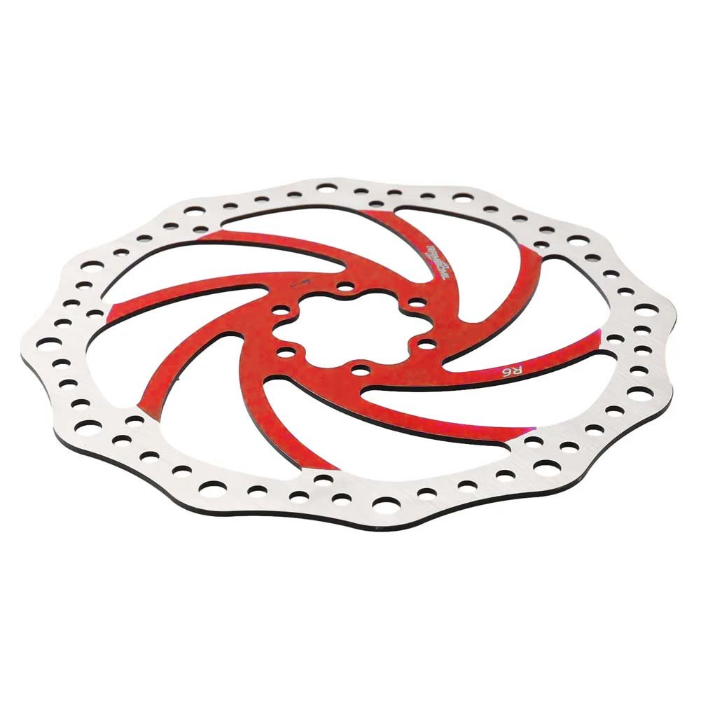 Disco de freno 140mm rojo (Smartgyro / Kugoo y similares) - Dentado (6H -44MM)