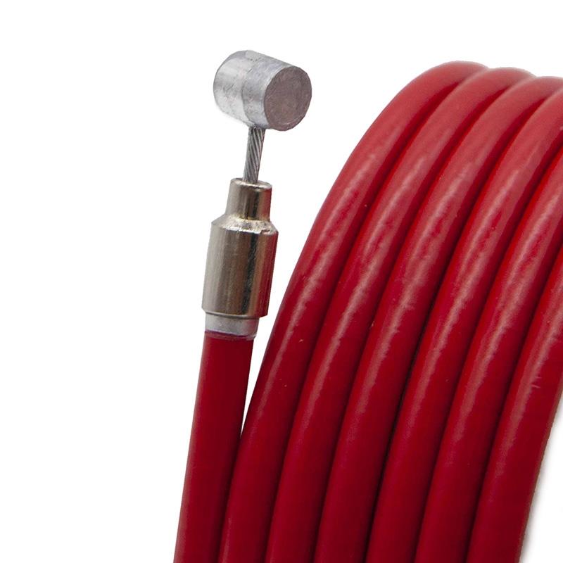 Camisa y cable de freno rojo 1,75m