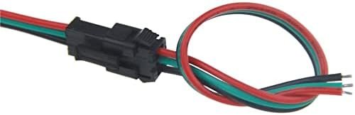 Conector SM 3 pines con cable 22 AWG - 5M/5H (pack 10 unidades) Pack 10 uds