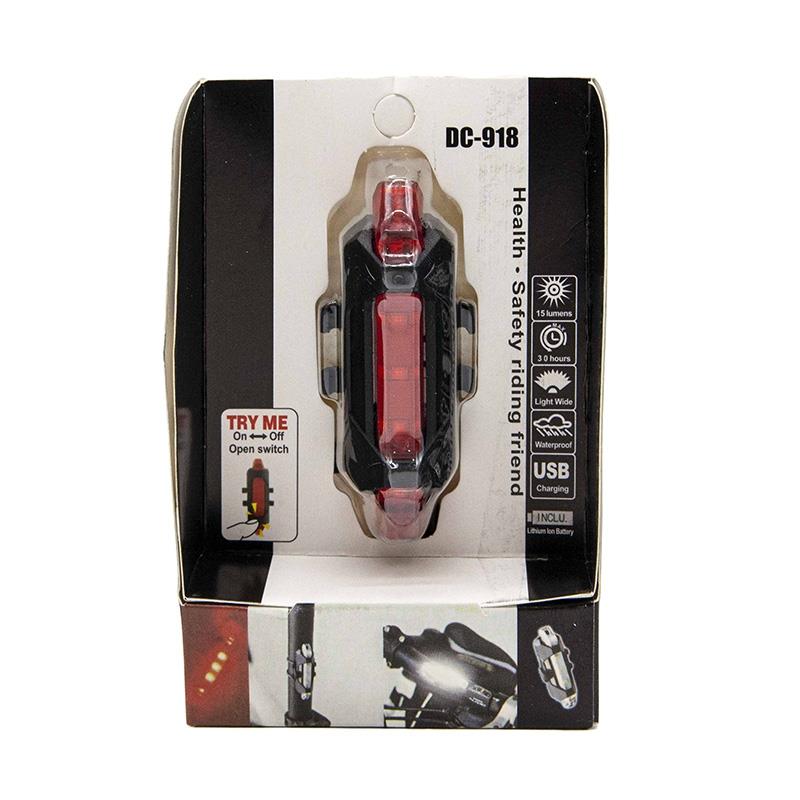 Luz de advertencia recargable roja